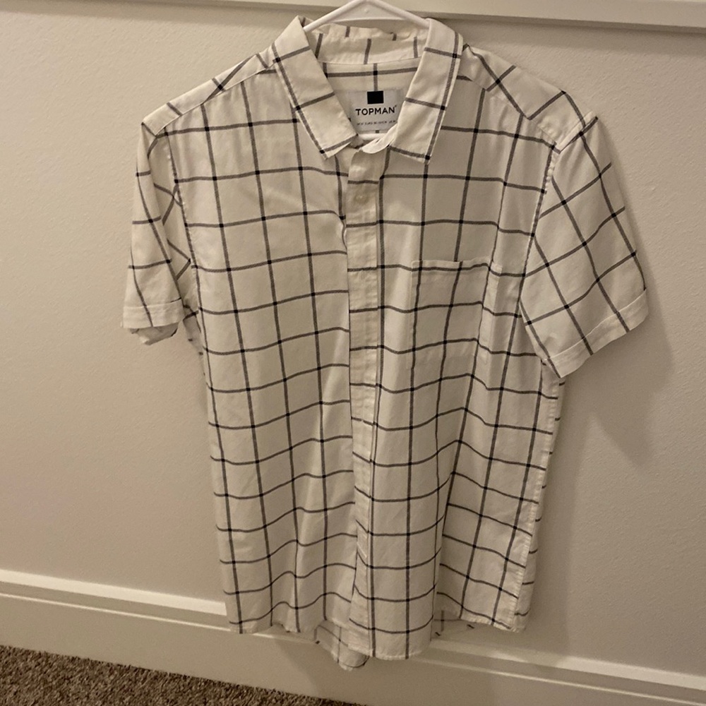 Topman black and white shirt